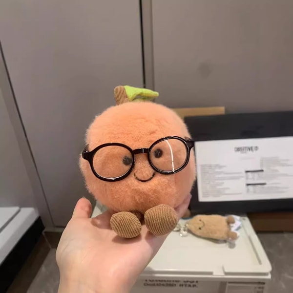 Sommerudsalg Jellycat Amuseable Fersken Blød Legetøj Plys Helt Ny Sjælden-4