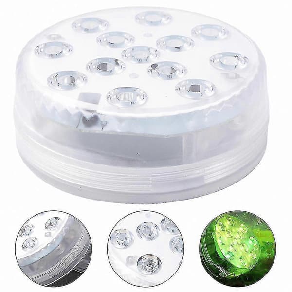 Fisk Akvarium Dekoration Undervands Damlampe Damlys Undervandslampe Pool Undervandslys Pool White 7x7x2.5cm