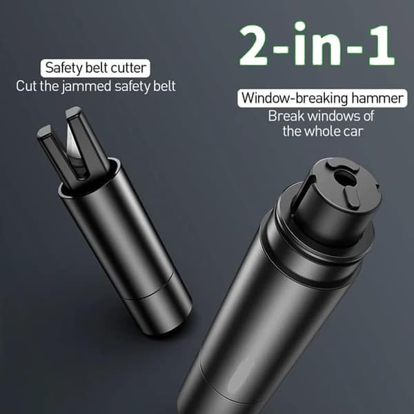 Safe Pro X Car Emergency Escape Tool, Automatic Window Hammer for Land and Underwater (2 Pcs-B)