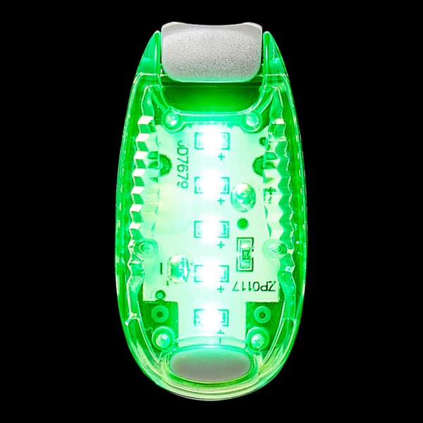 2 LED sikkerhetslys klips på synlighet løping jogging gåing