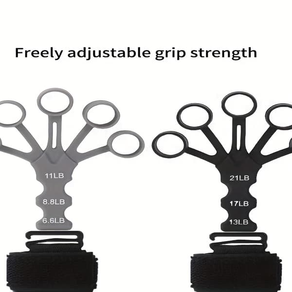 5-Finger Fingertränare Handledssträckare 【Sort】