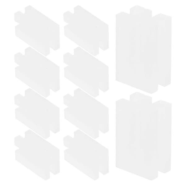 12 Pcs Radiator Bracket Insert Protector: Plastic Panel Radiator Hook Protective Sleeve - Anti-Vibration Bracket Protection For Home Office Heating Winter Safety White White 1.30X0.70X0.50CM
