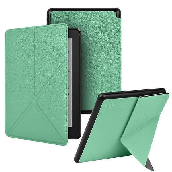 Flipfodral för Kindle Paperwhite 12:e generationen-2024 7\", smalt stativfodral (mintgrön)