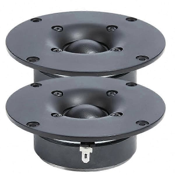 Par af 4\" silkedome-diskanter, 8 Ohm 60W Hi-Fi diskant-højttalere til hjemmebrug og udsendelse Black