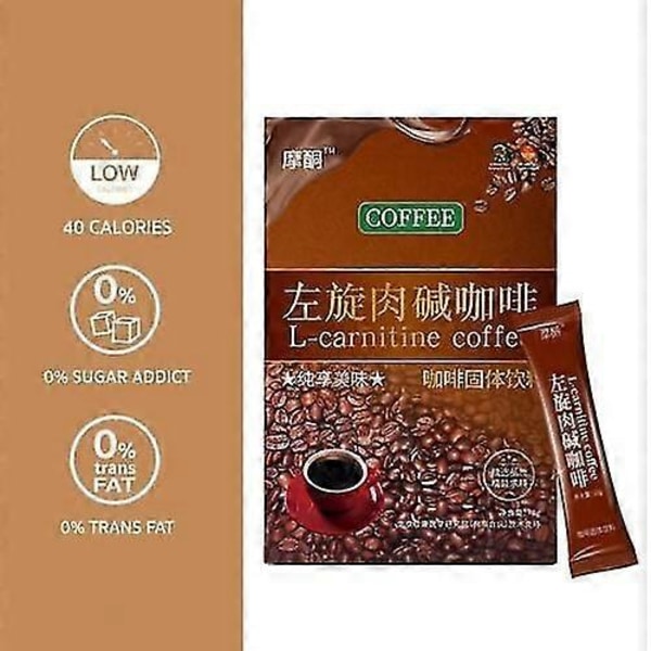 L-Karnitin Instantkaffe För Viktminskning, Bantningskaffe 3 Förpackningar 21st Set