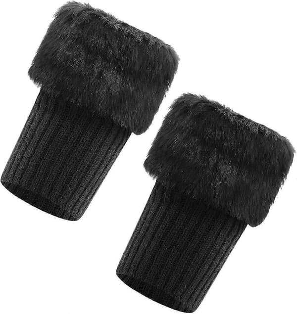 Dam Flickor Fuskpäls Stövelmanschett Strumpor - Stickade Benvärmare