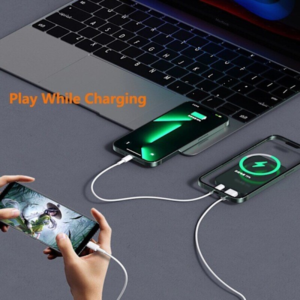 Mini 20000mAh Trådløs Magnetisk Powerbank Hurtiglader for iPhone Mobiltelefon