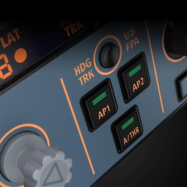 WINWING A320 FCU Flight Control Unit Panel, Højpræcisions flysimulationspanel til X-Plane & MSFS2020 Spilsimulator NY