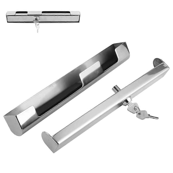 Stainless Steel Outboard Motor Lock with Adjustable Clamp, Universal Boat Accessory