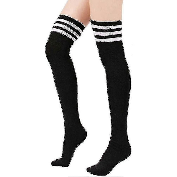 Dame Over Knee Lårhøje Strømper Plus Size Bomulds Benvarmere Strømper