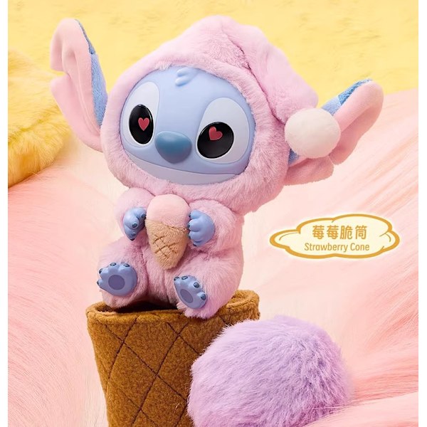 Stitch Måste Äta en Tugga Serien Vinyl Plast Stitch Blind Box Docka (Slumpmässig)