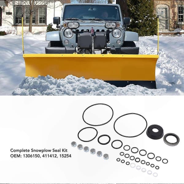 Snöplog tätningssats - 35 delar gummi nötningsbeständiga reservdelar för E-46 E-47 E-57 E-58H pumpsystem