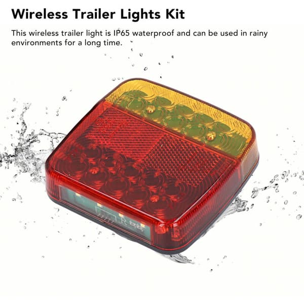 2-pakning trådløse WiFi LED-baklys for tilhenger, bil, lastebil, traktor
