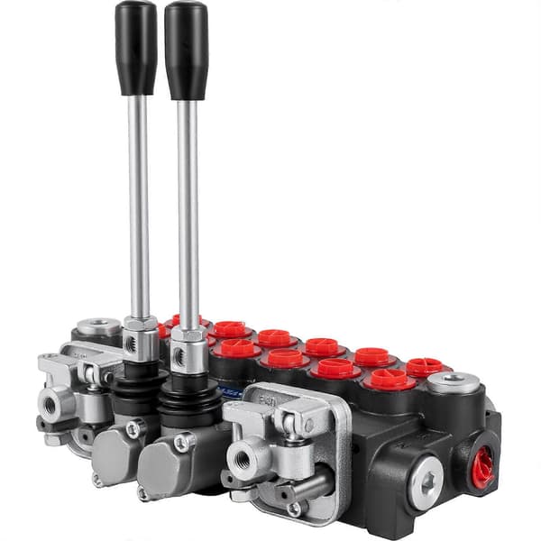 Tuspuzz Hydraulisk Retningsreguleringsventil, 6-spols Hydraulisk Spoleventil, 11 GPM Hydraulisk Lasterventil, 4500 PSI