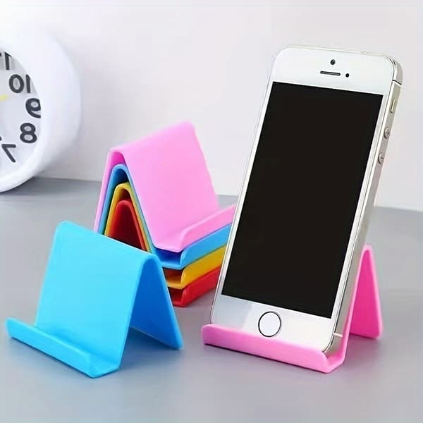 PVC telefon- og nettbrettstativ, vegg-/skrivebordsmontering language Slumpm\u00e4ssiga F\u00e4rger