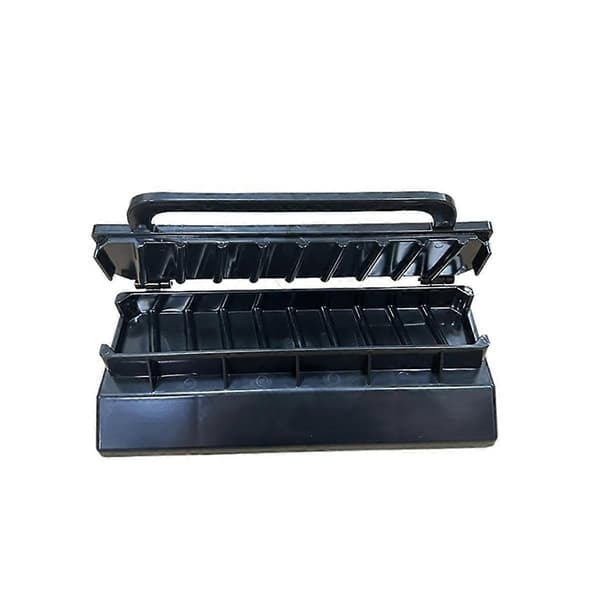 Stor Kebab Maker Press, Sort Plast Kabab, Manuel Kabob Form, Kabob Maker Grillspyd, CJY Black