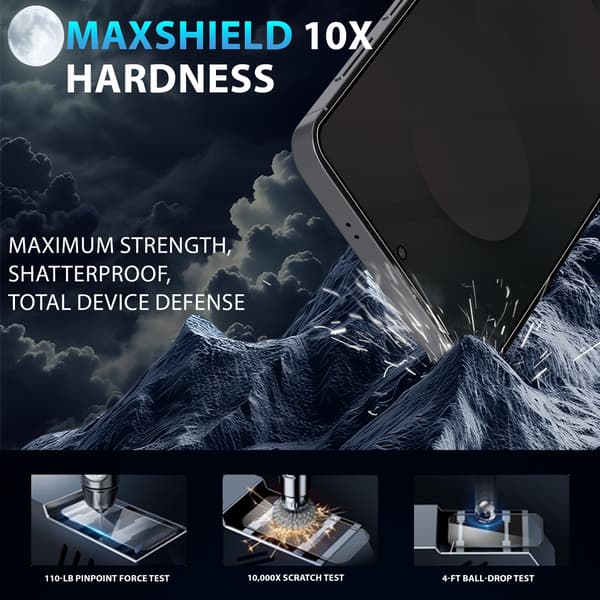 2-pak kompatibel med Samsung S25 FE Privacy Screen Protector - hærdet glas 9H - super kvalitet 3D