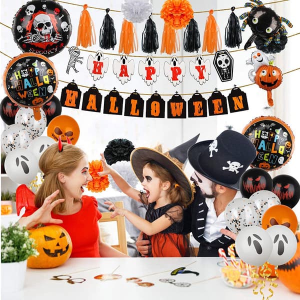 Halloween Dekorationssett, Halloween Dekorasjon Halloween Interiørdekorasjon