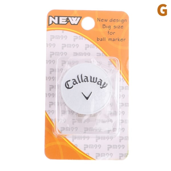 Golfmarkör Magnet Golftillbehör Kepsbricka Markör Clip Accessori G one size G G one size