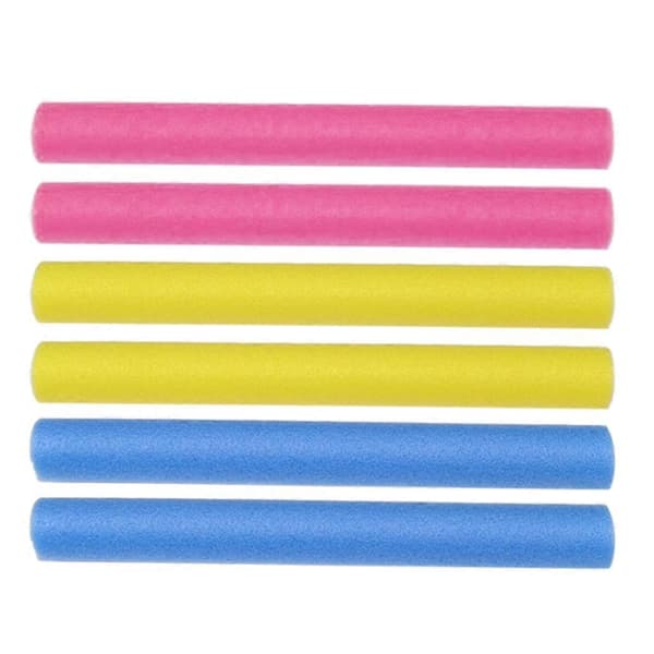 6 st 40 cm studsmattaräcke skumrör svamprör runt rör passande set 2 Blue and 2 Red and 2 Yellow