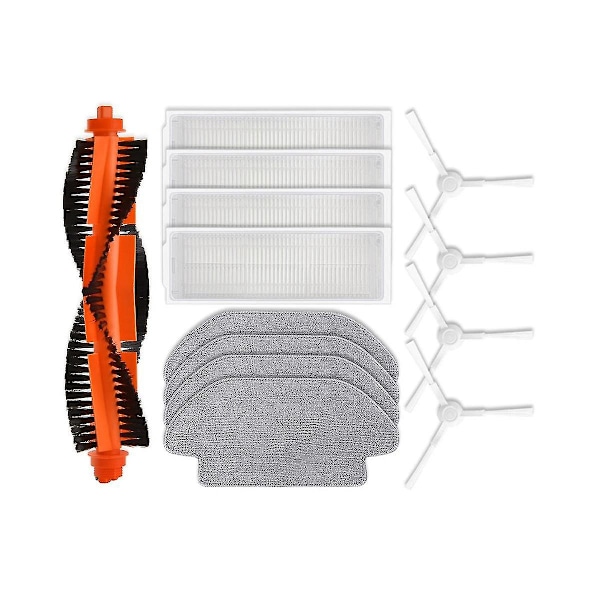 Reservedeler for Xiaomi Robotstøvsuger S10, reservedeler, tilbehør, hovedsidebørste, HEPA-filter, moppklut