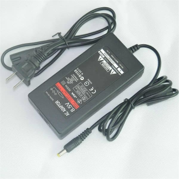 AC strømadapter for 2 DC 8,5V adapter for PS2 Slim EU PLUG Black