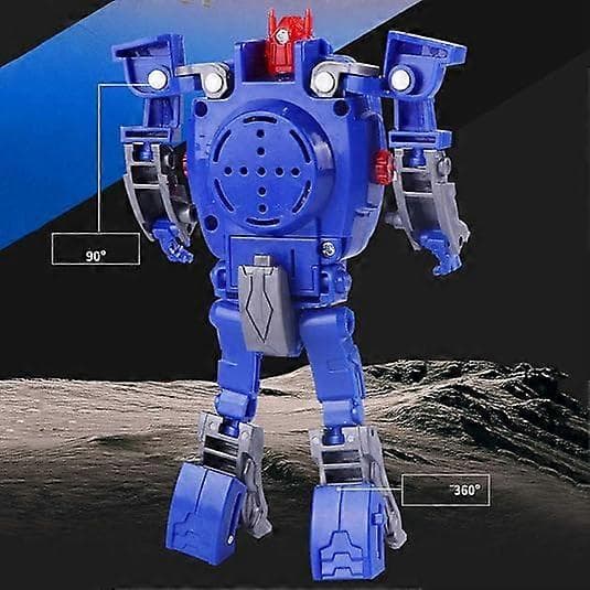 Kreativ Robot Transformer Børneur, Store Drenge Digitale Armbåndsure til 2-14 årige, Blå