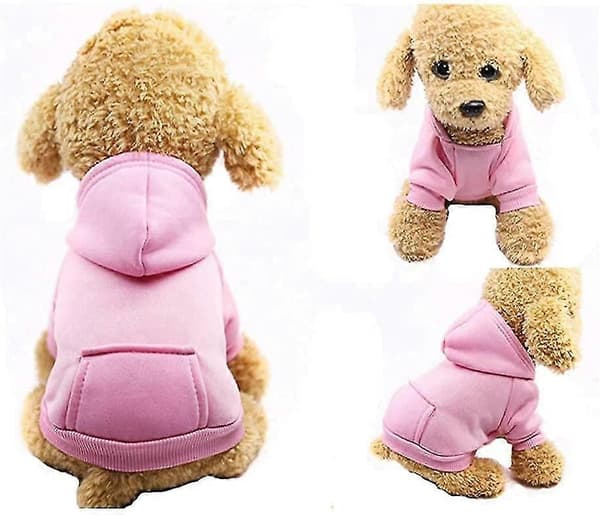 Vinter Hundehettegenser Hundeklær Rosa, Xx-small