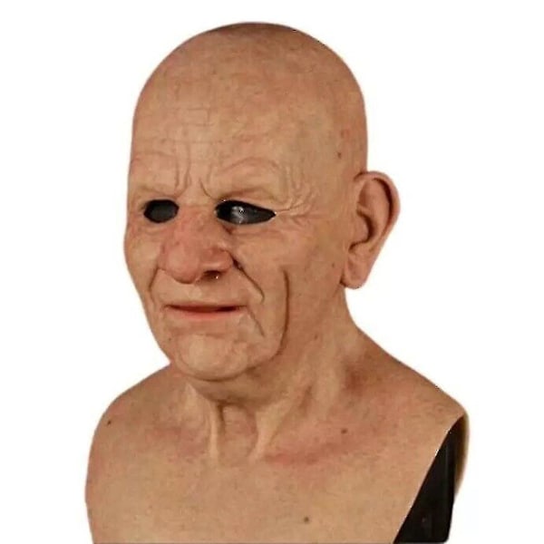 Lateksinen vanhan miehen Halloween-rekvisiitta Cosplay-juhliin Realistiset kokonaamariot (FMY) Old Man A
