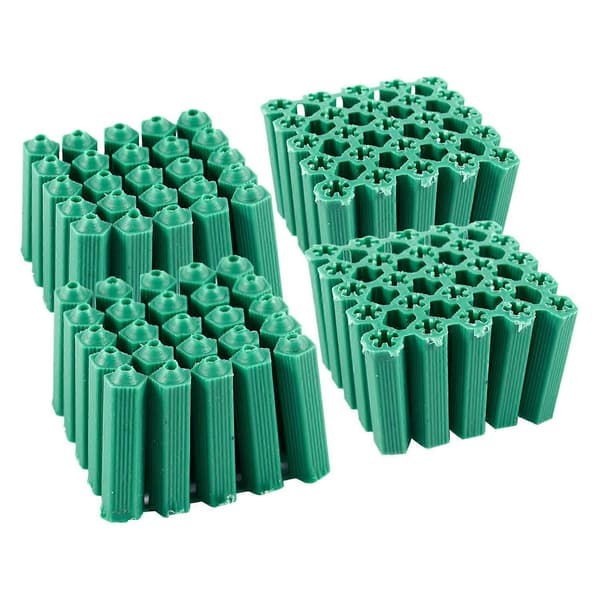 Kiinnitysruuvit vihreä 6 mm liukumaton muovitulppa 100 kpl Green