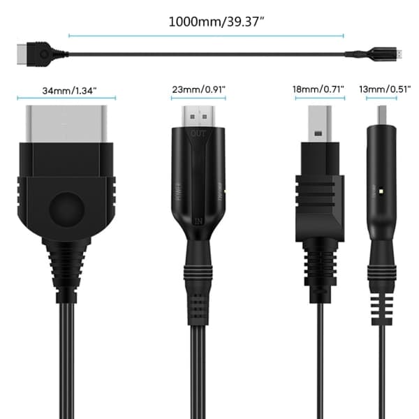XBOX til HDMI-kompatibel omformer videoboks lydadapterkabel for PC-projektor