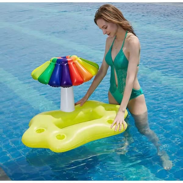 Flydende Poolbar, Voksen Pool Float, Oppustelig Poolbar, Pool Float, 95x55x65cm