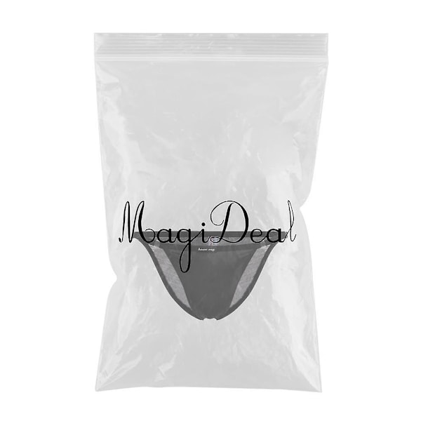 Miesten Jääsilkki Matala Vyötärö Alushousut String Bikini Säädettävä Black