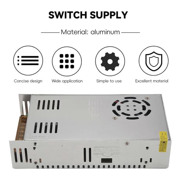 12V 50A 600W Switch Strømforsyning til Automation, Lamper, Instrumenter, Elektrisk Strøm, Petroleum og Petrokemisk, Etc