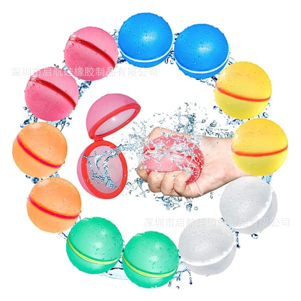 Reusable Water Balloons, Summer Stuff for Kids 12 Pcs