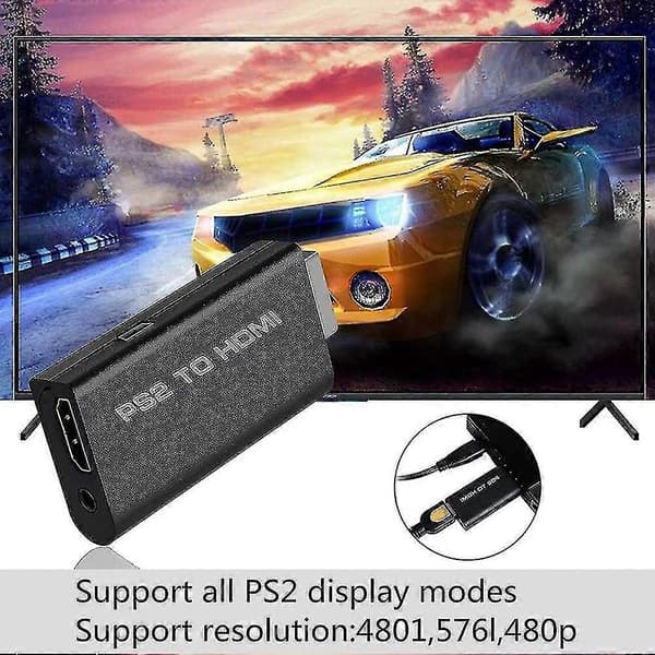 PS2 til HDMI-omformeradapter, videoomformer PS2 til HDMI-omformer