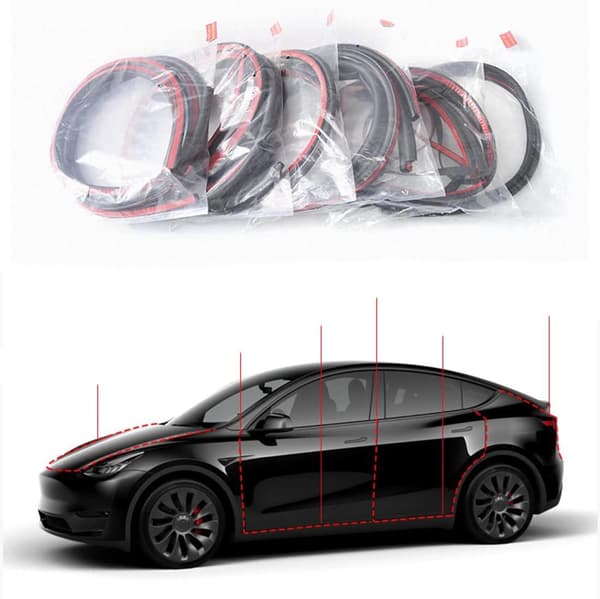 Tesla Model Y Door Seal Strip Rubber Weatherstrip 8-pack