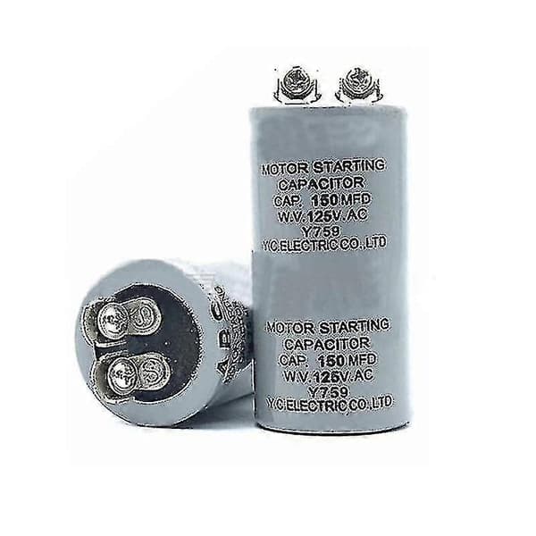 125VAC 150uF Motor Start Kondensator Cylindertype til HVAC Kompressor Ventilator