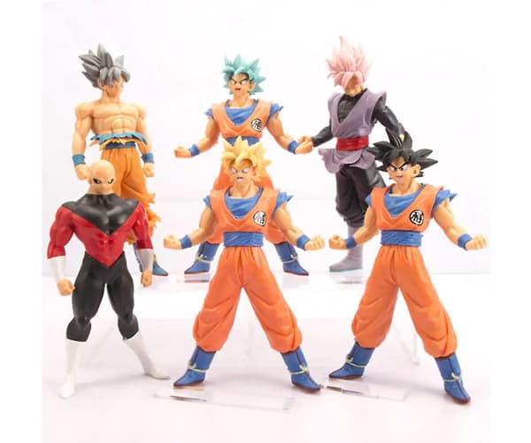 Dragon Ball Actionfigur Leksak Full Power Son Goku 6-pack Cosplay Present Ornament[GL]