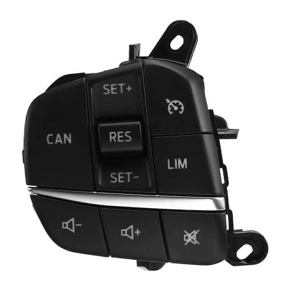 H1BT-9E740-DB Left Steering Wheel Switch Audio Volume Cruise Control Button for Fiesta MK4 Focus Sharpness 2019-21CJY Black