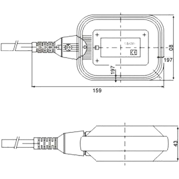 5m 250V 16A flydekontakt til dykpumpe