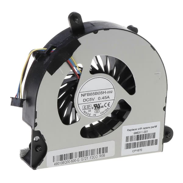 CPU-køleblæser til HP Elitebook 8560p 8570p 8560 8560b bærbar køleblæser Black