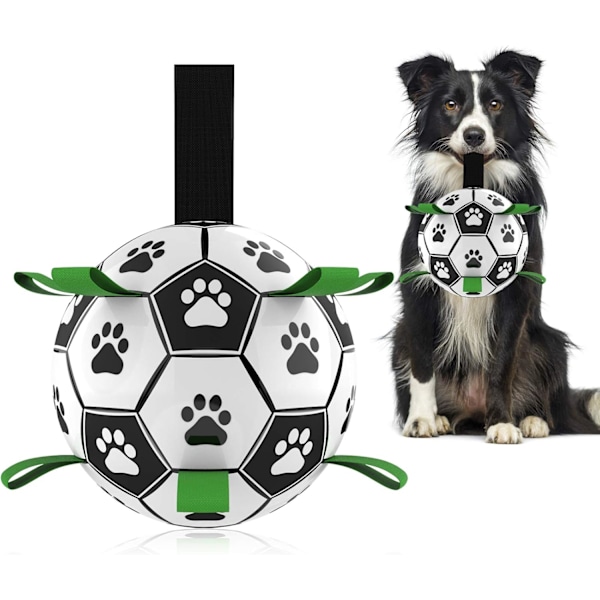 Hundelegetøj, Interaktive Hundefodbolde med Gribefliker, Holdbare Hundebolde til Små og Mellemstore Hunde