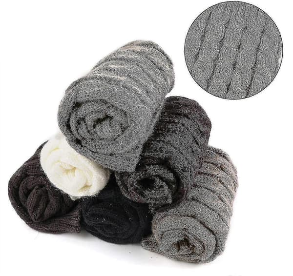 2 par leggings for kvinner, benvarmere (2 stk, hvit, grå)