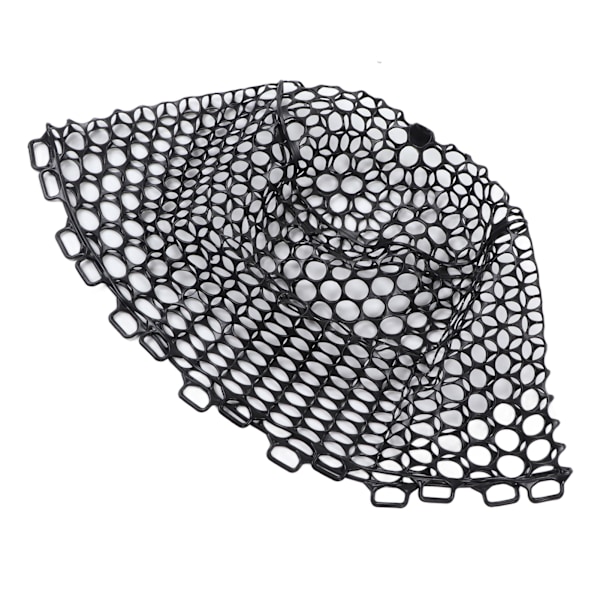 YO Fly Fishing Udskiftningsnet Dybt Fiskeri Gummi Net Fiskeri Landing Net Taske Dele Sort Dybde 32cm