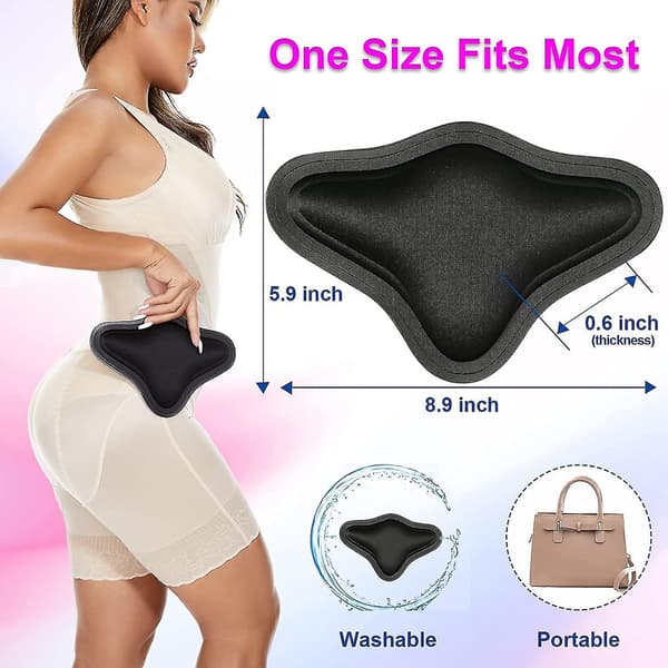 Skumstøtteplade til ryggen, Bbl Lumbar Molder, Kompressionsplade til ryggen til Bbl & Liposuction efter operation Black