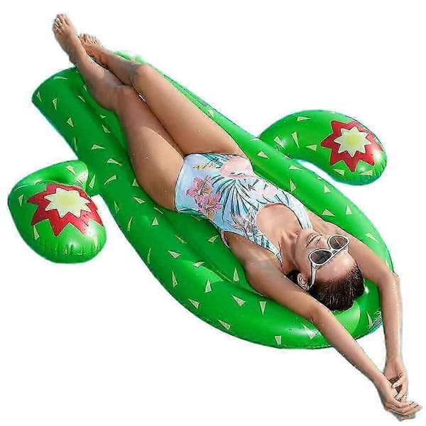Uppblåsbar Kaktus Pool Party Float för Vuxna Sommar Vattenleksak
