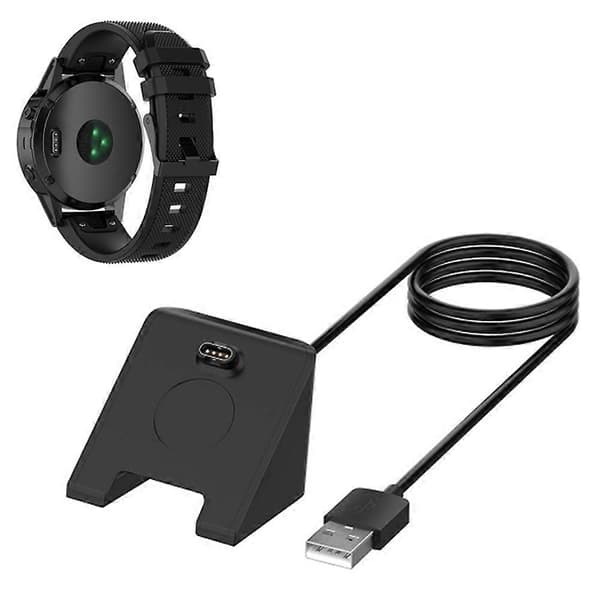Til Garmin Venu 3/Venu 3S/Instinct 2X/Vivoactiv 5 Opladningsdock USB Ur Oplader med Datafunktion