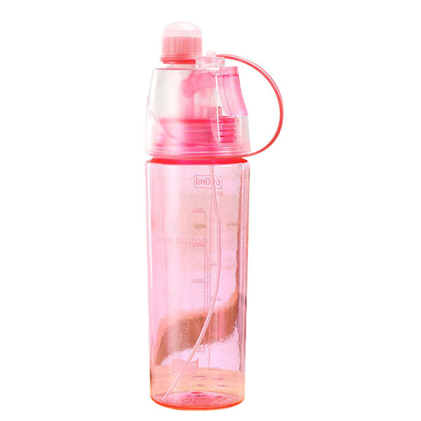 Suihkupullo Vedenpullo oljella Suihkupullo Muovi Urheilupullo 600mL Sumu Vedenpullo vaaleanpunainen pink