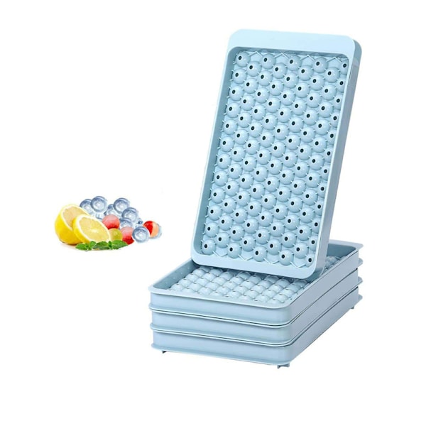 Mini isterningbakke 104 huller runde isterninger Blue